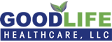 GoodLife Healthcare, LLC branding mark with ‘GoodLife’ in blue and green
